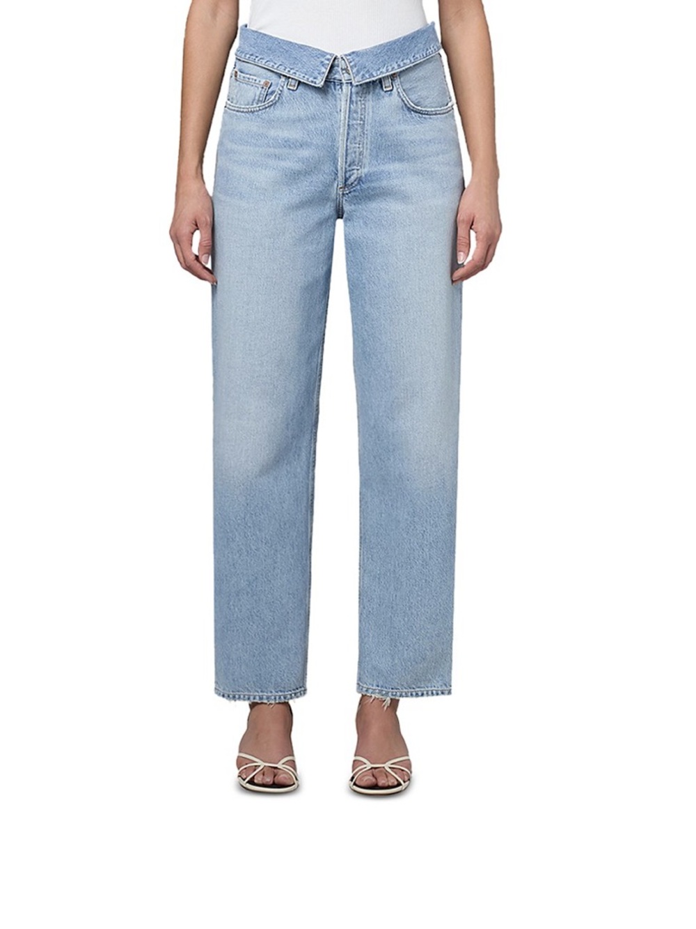 AGOLDE Echo Tapered Foldover Jeans